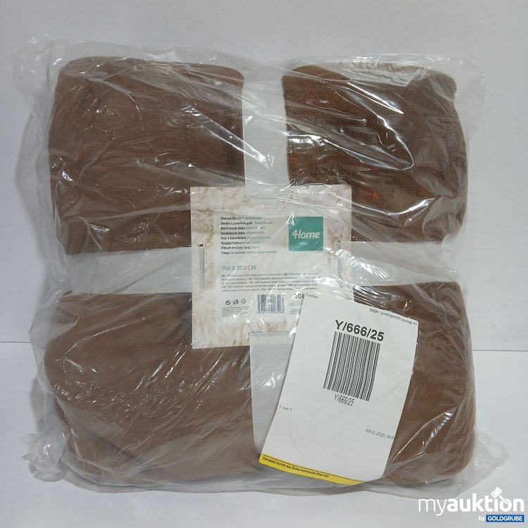 Artikel Nr. 910756 Artikel Nr. 910756: 4Home Decke Lammfelloptik dunkelbraun 150x200cm