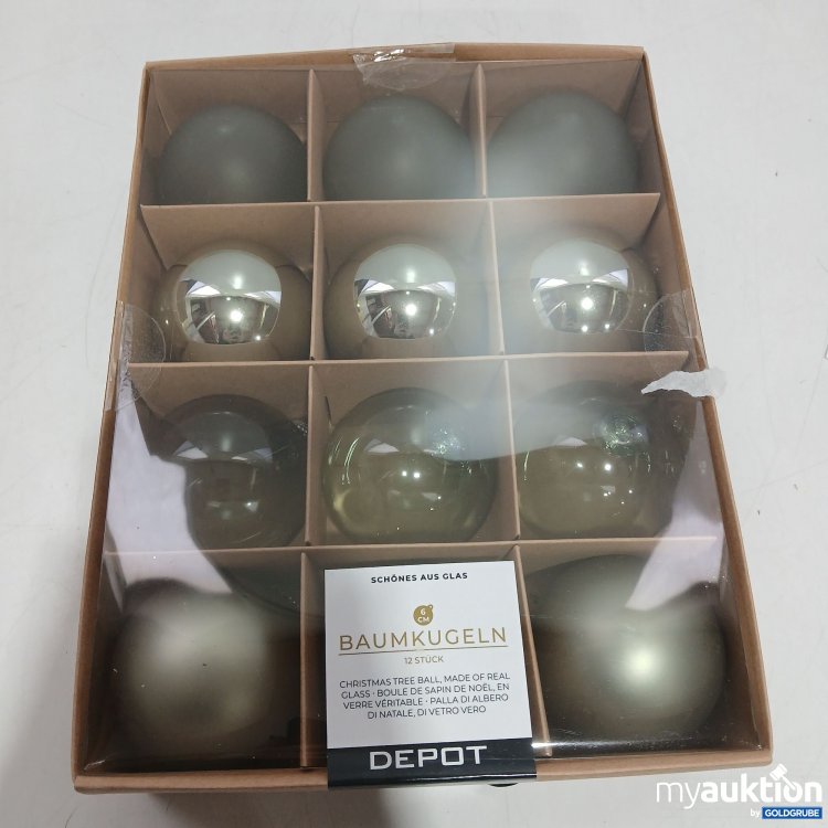 Artikel Nr. 955756: Depot Weihnachskugeln Aus Glas 12 Stk 6cm 