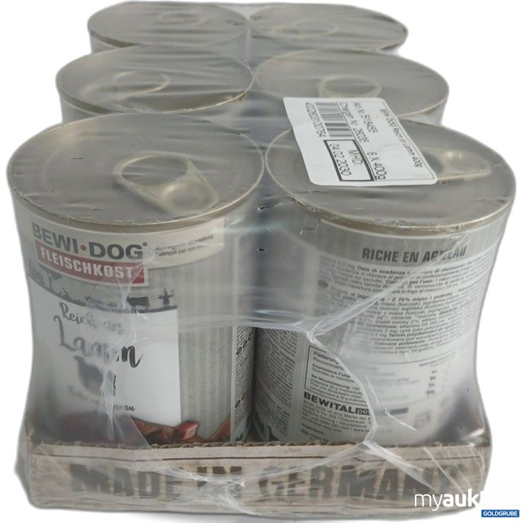Artikel Nr. 973756: BEWI-DOG Fleischkost Lamm 6x400 g