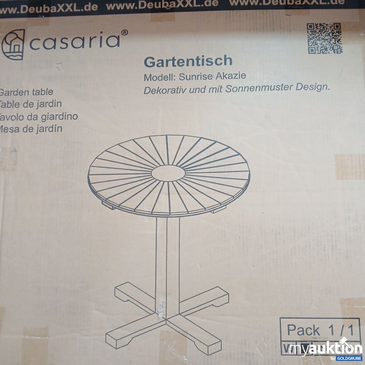 Artikel Nr. 440757: Casaria Gartentisch Sunrise Akazie 103910