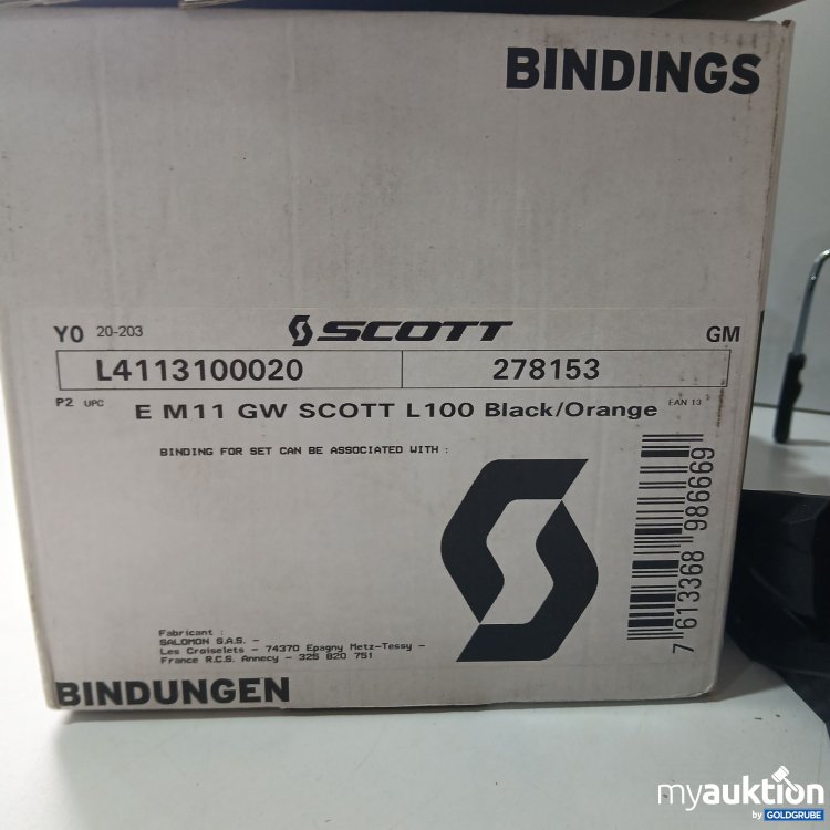 Artikel Nr. 518757 Artikel Nr. 518757: Scott EM 11 GW Scott L100 Ski-Bindungssystem