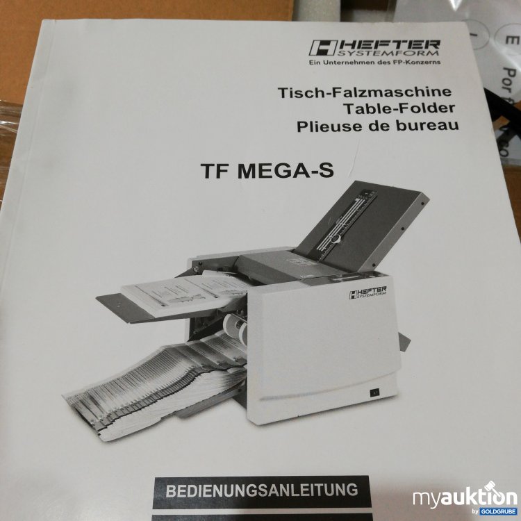 Artikel Nr. 764757 Artikel Nr. 764757: Hefter Tisch Falzmaschine TF Mega S