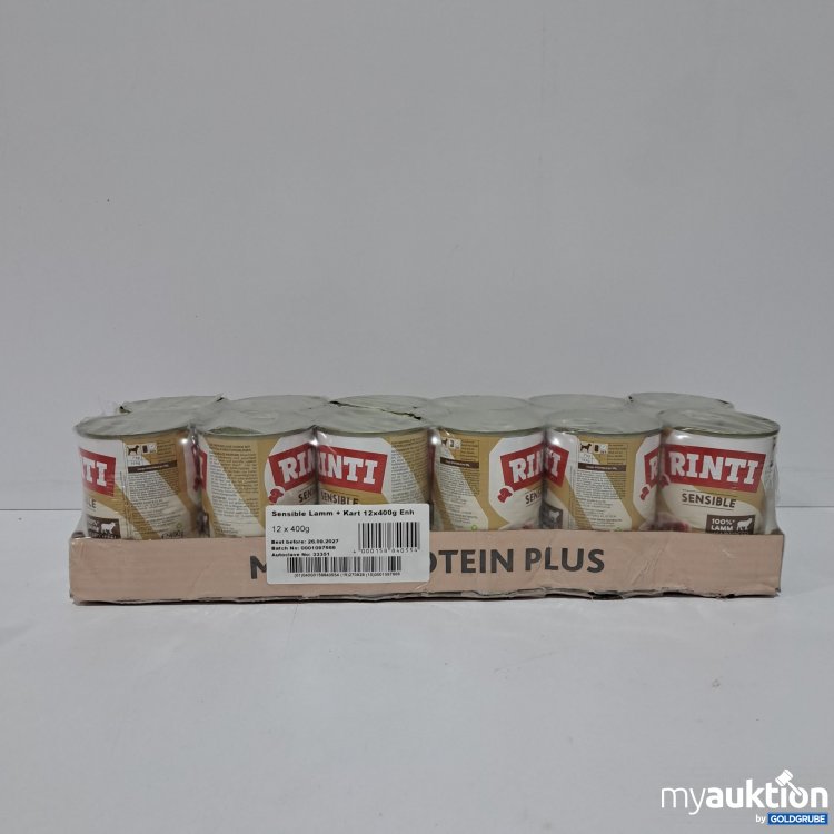 Artikel Nr. 808757 Artikel Nr. 808757: Rinti Hundefutter Sensible Lamm+Kartoffeln 12x400g