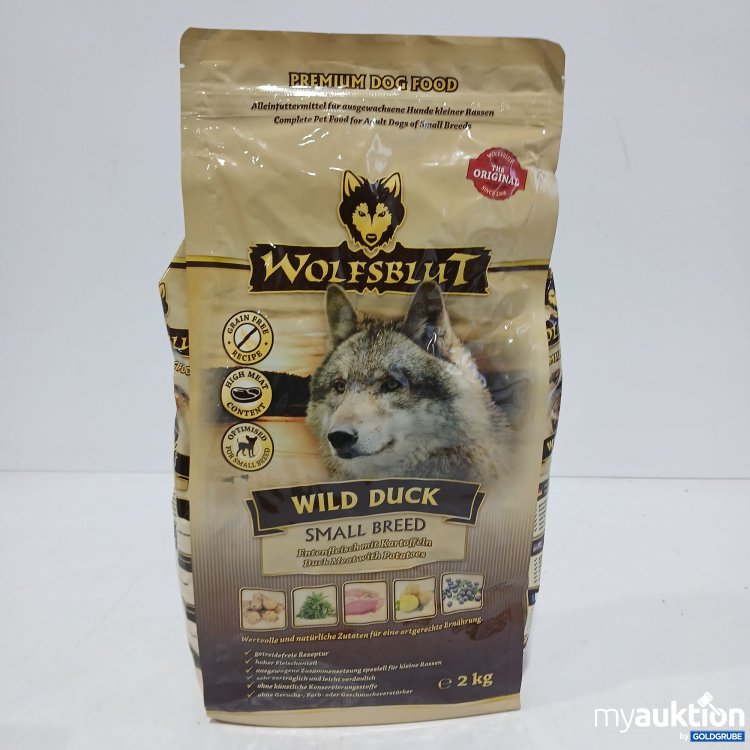 Artikel Nr. 896757: Wolfsblut Wild Duck Small Bread Entenfeisch mit Kartoffeln 2kg 