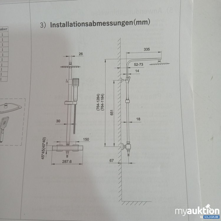 Artikel Nr. 440758: Aica Thermostat Duschset LYT-20H 