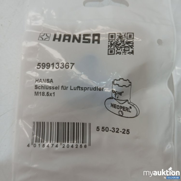 Artikel Nr. 446758 Artikel Nr. 446758: Hansa Schlüssel für Luftsprudler M18.5x1 59913367 2Stk