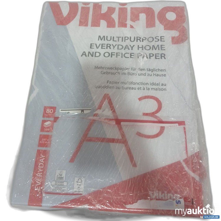 Artikel Nr. 525758: Viking Multipurpose Paper A3 297x420mm 500Blatt 2Stk