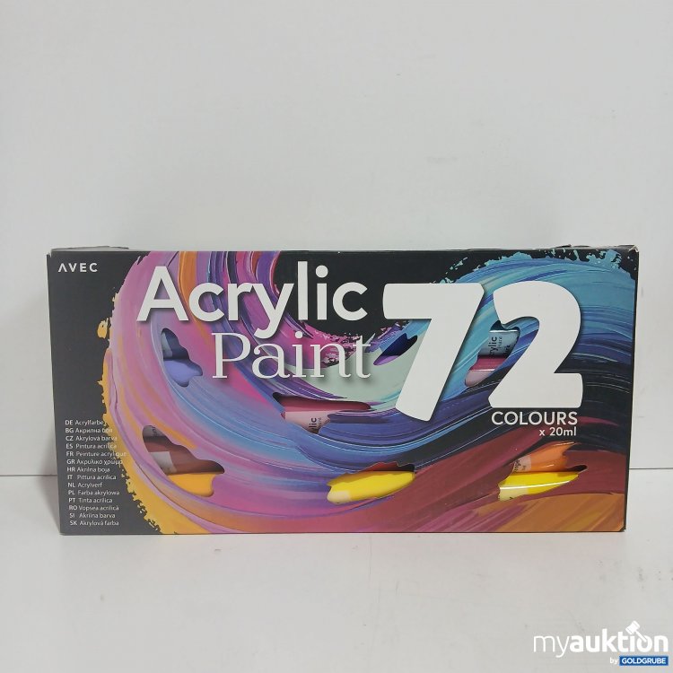 Artikel Nr. 833758 Artikel Nr. 833758: Acrylic Paint 72 Colours x 20ml