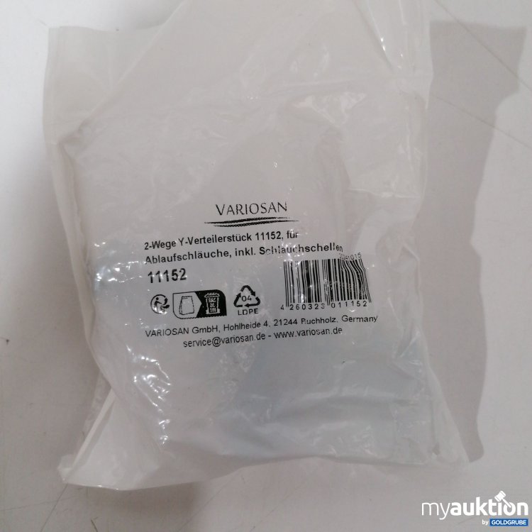 Artikel Nr. 887758: Variosan 2 Wege Y-Verteilerstück für Ablaufschläuche