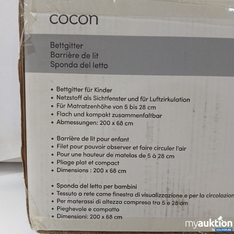 Artikel Nr. 921758: Cocon Bettgitter für Kinder 200×68cm 