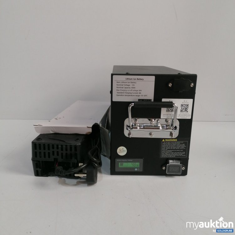 Artikel Nr. 437759: Lithium Ion Battery 72V mit Ladegerät 