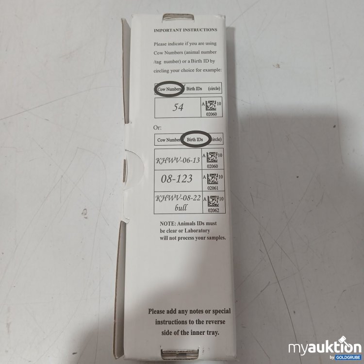 Artikel Nr. 443759 Artikel Nr. 443759: Allflex Identifikation Genetik Testkit
