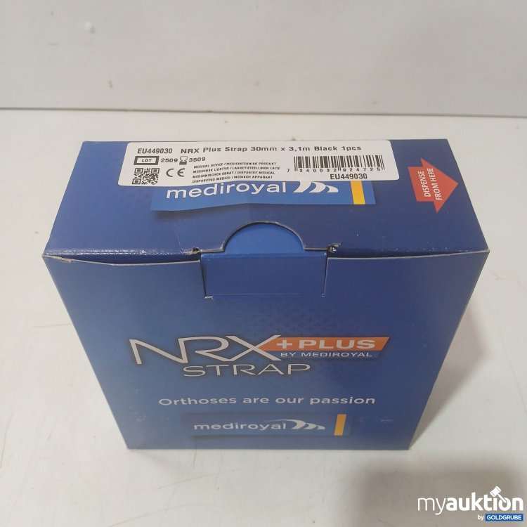 Artikel Nr. 471759 Artikel Nr. 471759: mediroyal NRX Plus Strap 30 mm x 3,1 m Black 1 pcs