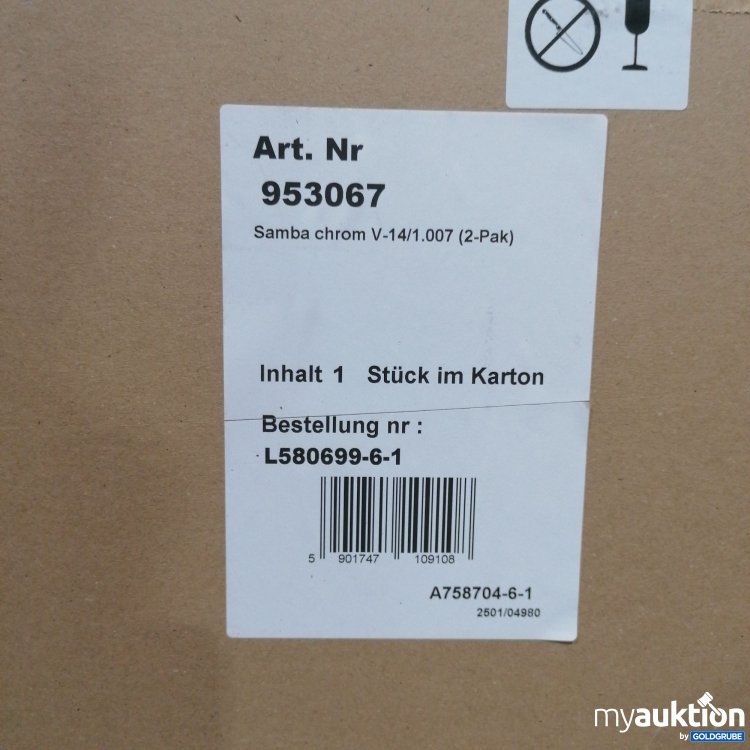 Artikel Nr. 835759 Artikel Nr. 835759: Stühle Samba Chrom V-14/1.007 und schwarze Lederoptik , 953067, 2Stk.