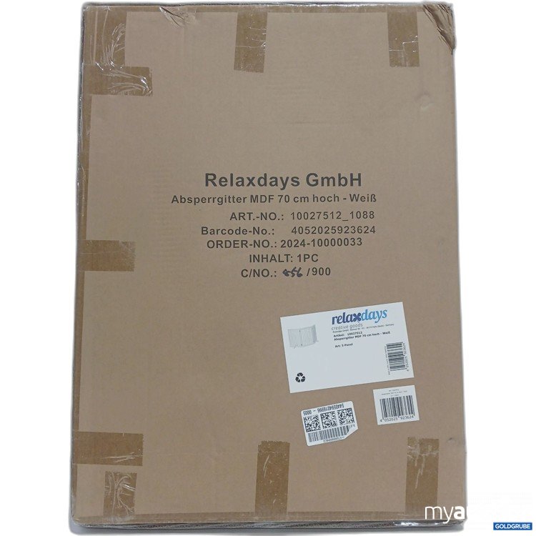 Artikel Nr. 967759: Relaxdays Absperrgitter MDF 70cm hoch weiß Art: 3 PanelArt.Nr: 10027512 