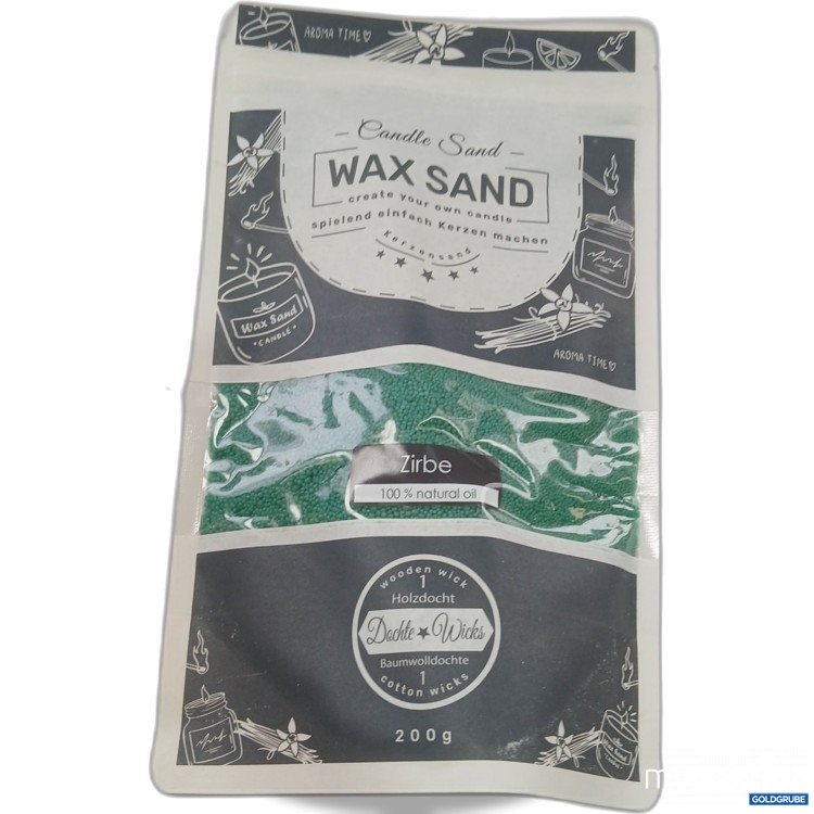 Artikel Nr. 970759: Candle Sand Wax Sand 200g Zirbe 