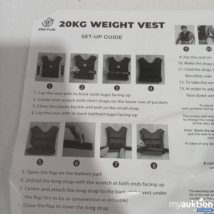 Artikel Nr. 992759 Artikel Nr. 992759: Eric Flag weighted Vest 20kg