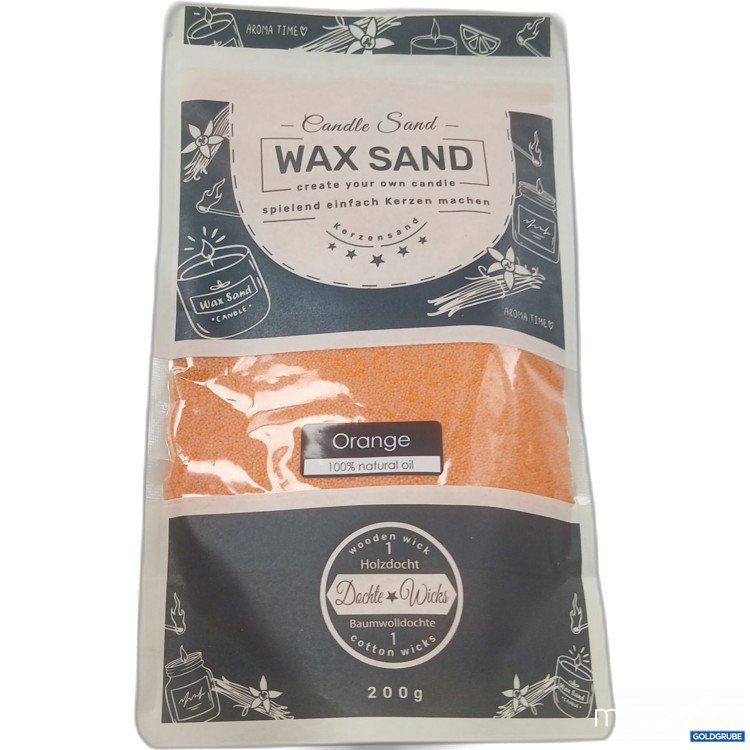 Artikel Nr. 970760: Candle Sand Wax Sand 200g Orange 