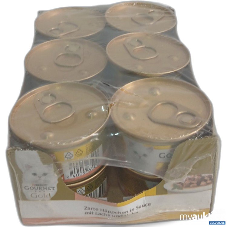 Artikel Nr. 987760: Gourmet Gold Zarte Häppchen in Sauce Lachs mit Huhn 85g 12Stk
