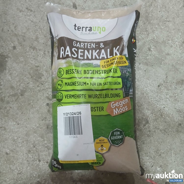 Artikel Nr. 995760: Terrauno Garten- und Rasenkalk 15kg
