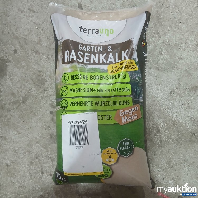 Artikel Nr. 995760: Terrauno Garten- und Rasenkalk 15kg