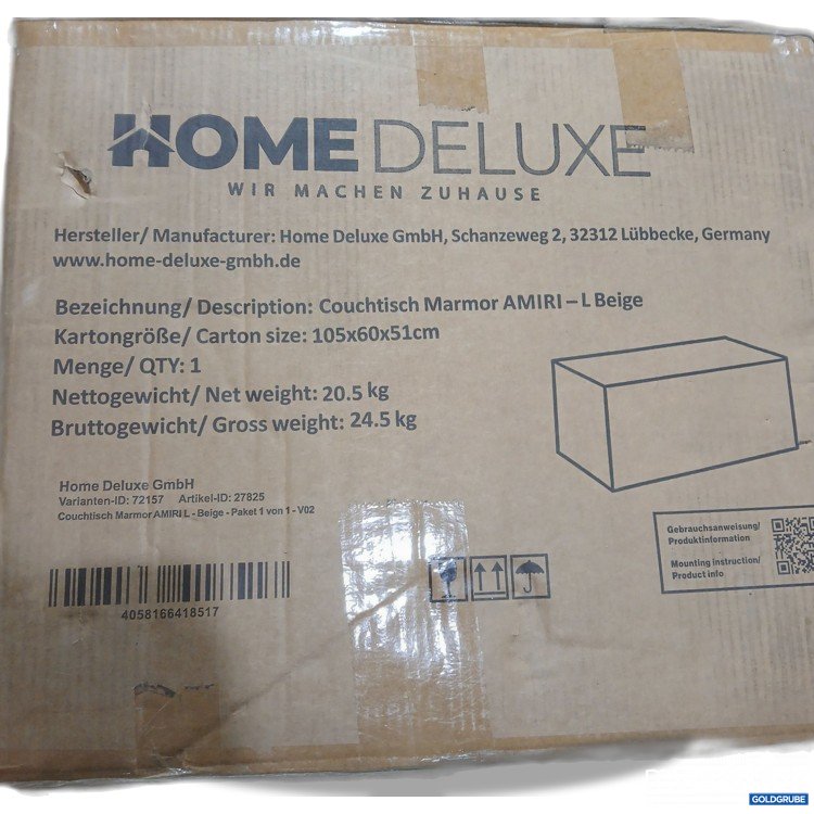 Artikel Nr. 441761: Home Deluxe Couchtisch Marmor Amiri L Beige 