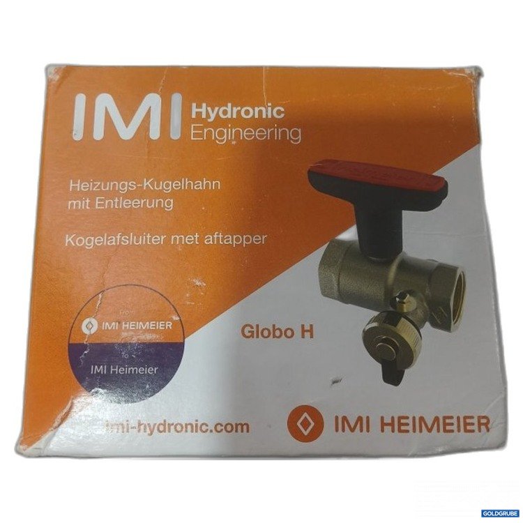Artikel Nr. 443761 Artikel Nr. 443761: IMI Heimeier Heizungs-Kugelhahn Globo H 1½ Zoll mit Entleerung