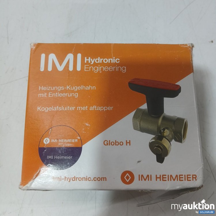 Artikel Nr. 443761 Artikel Nr. 443761: IMI Heimeier Heizungs-Kugelhahn Globo H 1½ Zoll mit Entleerung