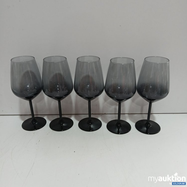 Artikel Nr. 462761: James Wood Weingläser dunkel 5x