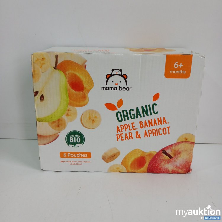 Artikel Nr. 825761 Artikel Nr. 825761: Mama Bear Organic Apfel, Banane, Birne und Aprikose 6x90g Beutel