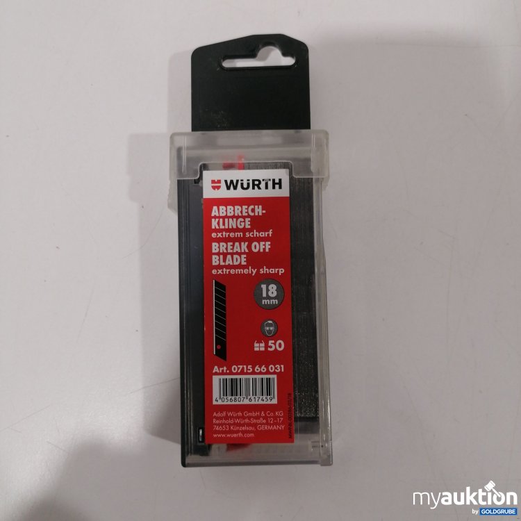 Artikel Nr. 898761 Artikel Nr. 898761: Würth Abbrechklingen 18mm 50Stk