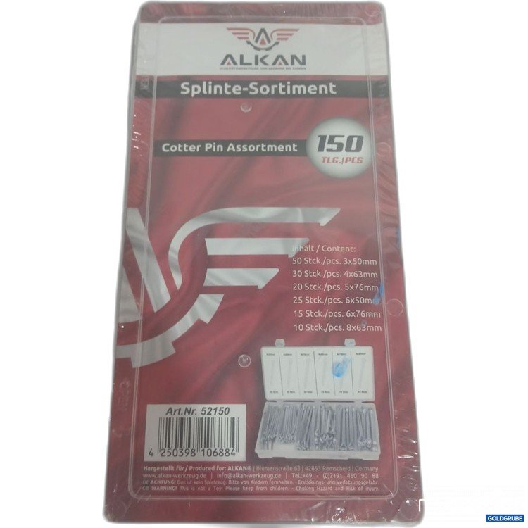 Artikel Nr. 919761: Alkan Splinte-Sortiment Cotter Pin Assortment