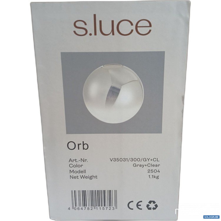 Artikel Nr. 951761: Sluce Orb Lampe grey + clear 2504 