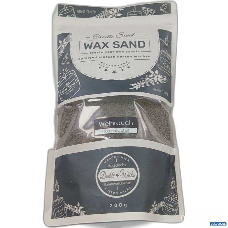Artikel Nr. 970761: Candle Sand Wax Sand 200g Weihrauch