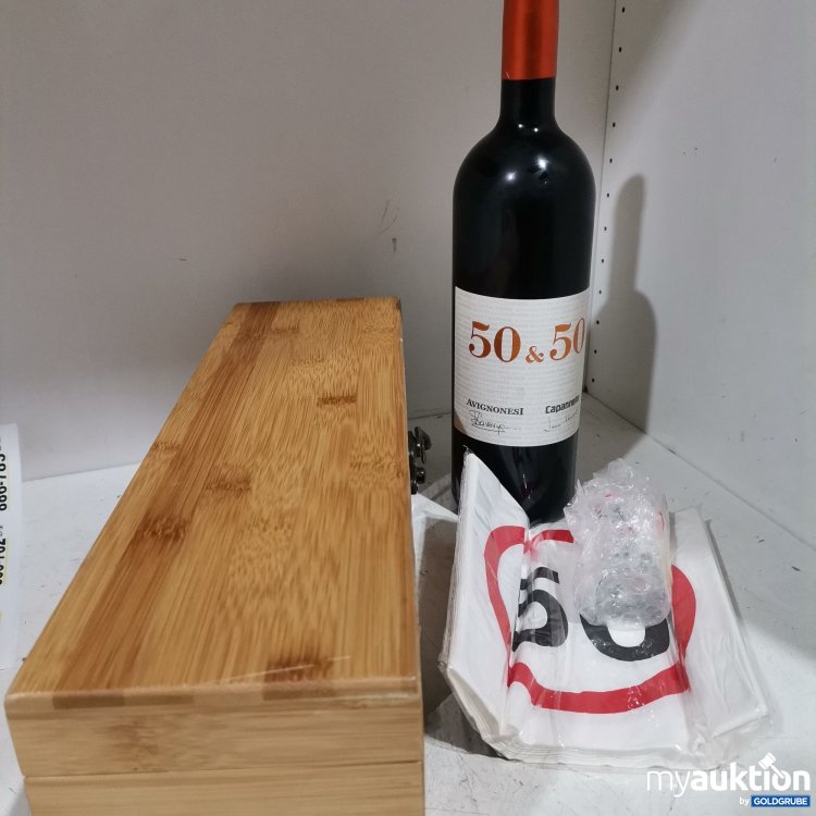 Artikel Nr. 886762: 50&50 Toscana 0,75l mit Zubehör lt Foto 