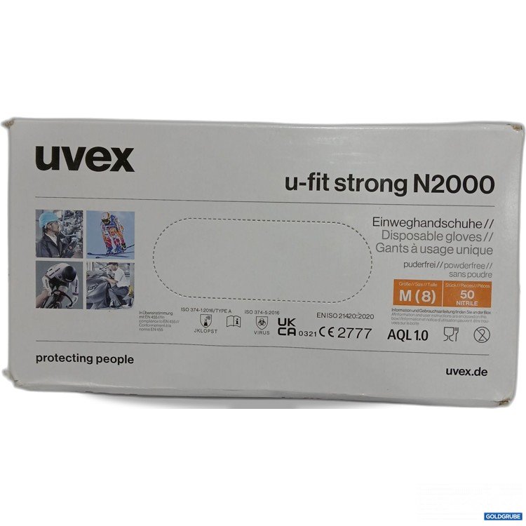 Artikel Nr. 954762 Artikel Nr. 954762: 50 Stück Uvex Einweghandschuhe u- fit strong N2000 Grösse M