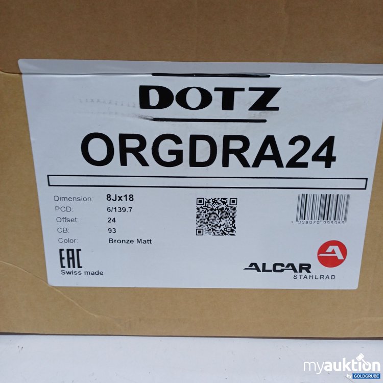 Artikel Nr. 960762: Dotz Orgdra24 Felge Bronze matt 8Jx18 6/139.7 