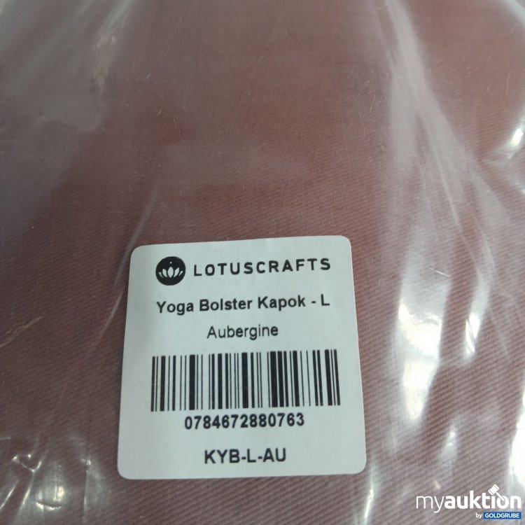Artikel Nr. 968762: Lotuscrafts Yoga Bolster Kapok L Aubergine 