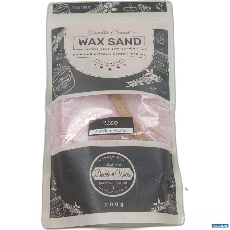 Artikel Nr. 970762: Candle Sand Wax Sand 200g Rose 