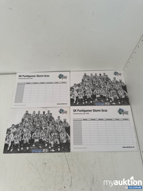 Artikel Nr. 357763: SK Sturm Kalender Karten mit Mannschafts Foto