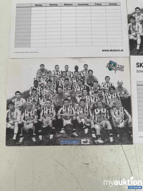 Artikel Nr. 357763: SK Sturm Kalender Karten mit Mannschafts Foto