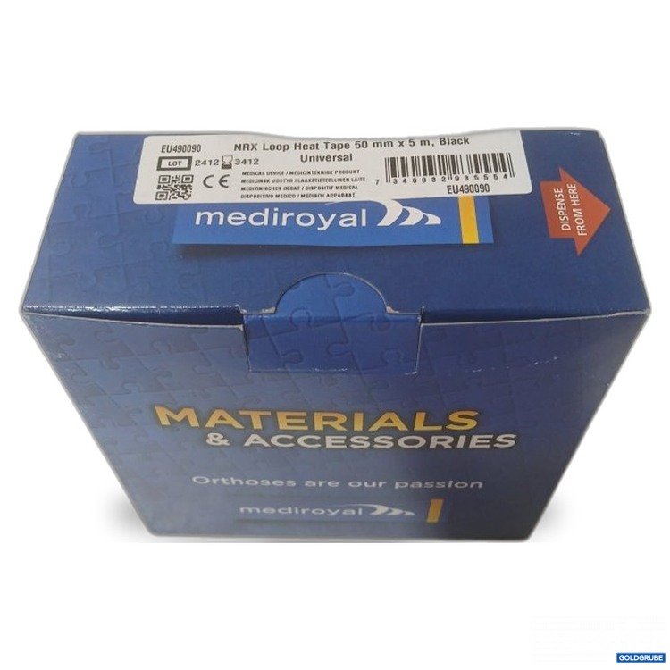 Artikel Nr. 471763 Artikel Nr. 471763: mediroyal NRX Loop Heat Tape 50 mm x 5 m Black