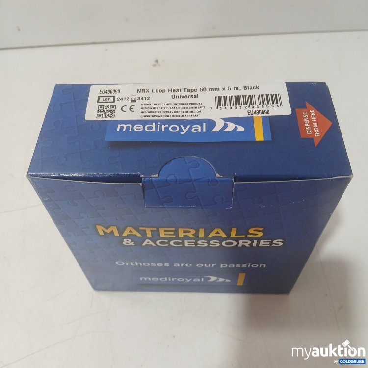 Artikel Nr. 471763 Artikel Nr. 471763: mediroyal NRX Loop Heat Tape 50 mm x 5 m Black