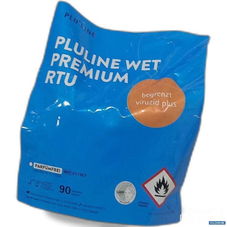 Artikel Nr. 523763: Plu°Line wet Premium Rtu Parfümfrei  90 Tücher 