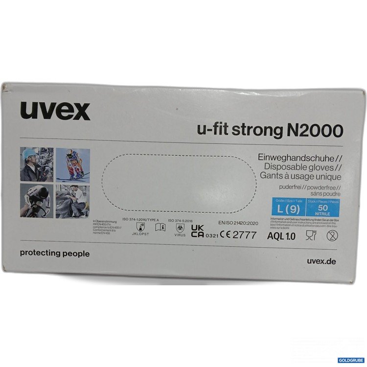 Artikel Nr. 954763: 50 Stück Uvex Einweghandschuhe u- fit strong N2000 Grösse L