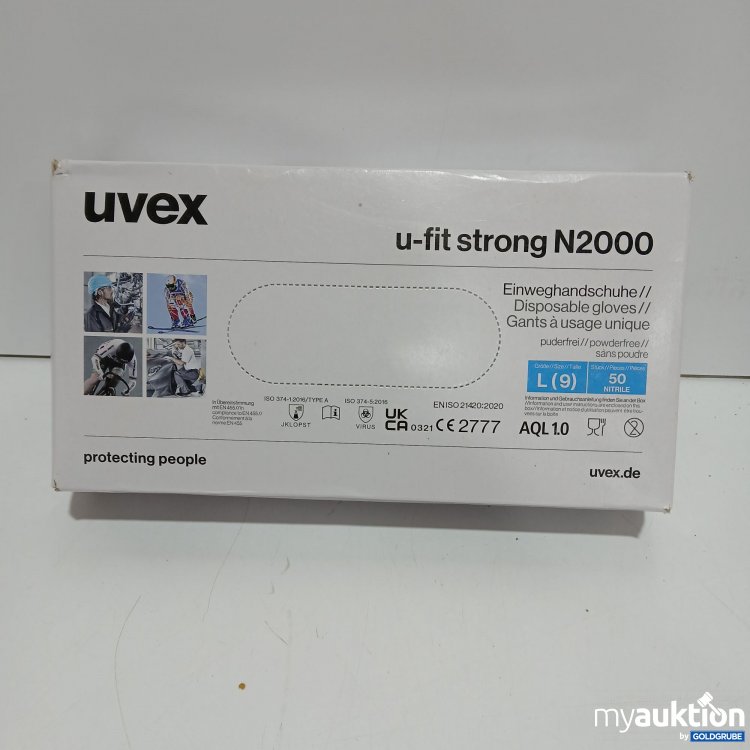 Artikel Nr. 954763: 50 Stück Uvex Einweghandschuhe u- fit strong N2000 Grösse L
