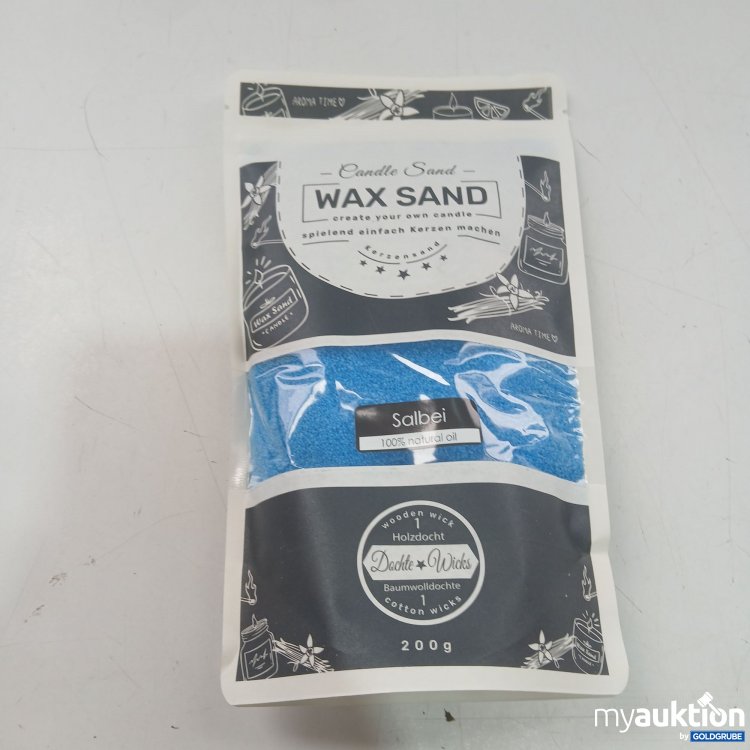 Artikel Nr. 970763: Candle Sand Wax Sand 200g Salbei 