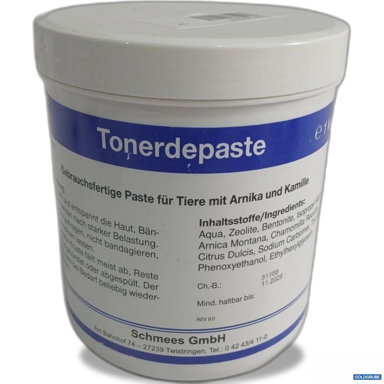 Artikel Nr. 973763: Schmees Tonerdepaste für Tiere mit Arnika und Kamille 1kg