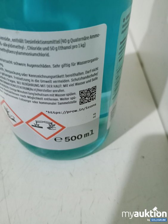 Artikel Nr. 980763: prowin DESIFIX Hochkonzentrierter Desinfektions-Allrounder 500ml