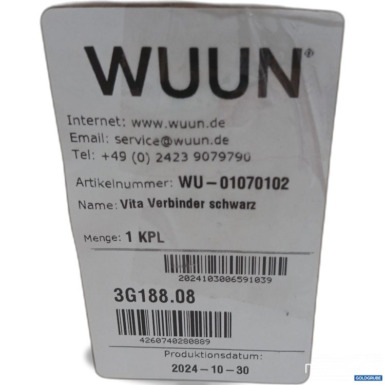 Artikel Nr. 524764 Artikel Nr. 524764: Wuun Vita Verbinder Schwarz WU01070102
